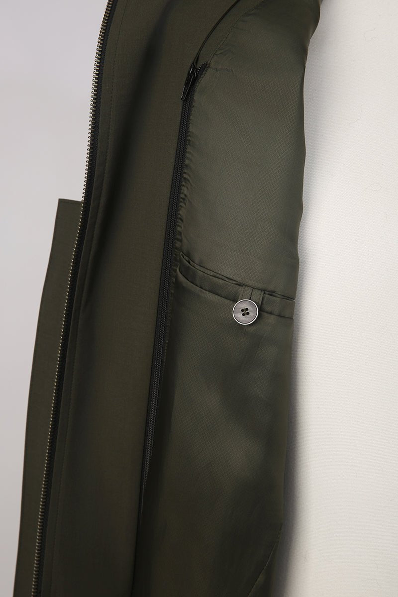 Wool - Blend Utility Jacket - The Drafting Room