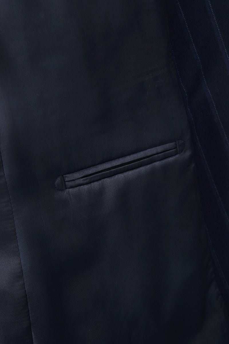 Pinstripe Double - Breasted Business Suit - The Drafting Room