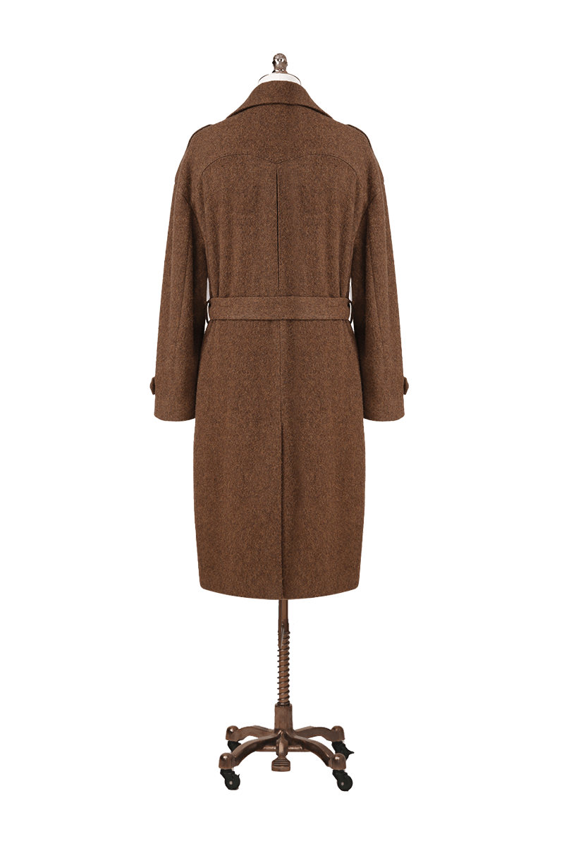 Wool Double - Breasted Overcoat - The Drafting Room