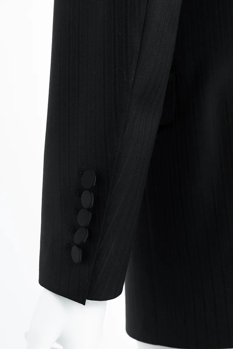 Jacquard Black Ceremonial Suit Jacket