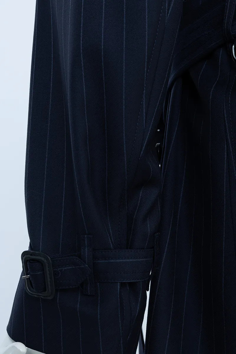 Modern Wool Trench Coat