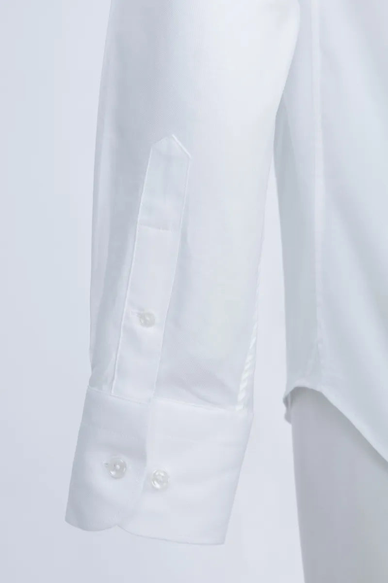Stand Collar Cotton Business Shirt