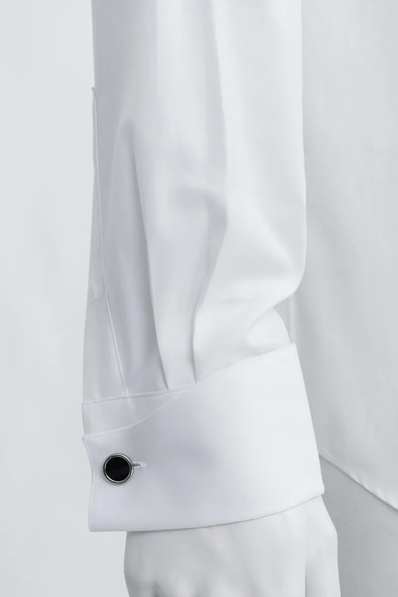 French Pleat Formal Cotton Shirt