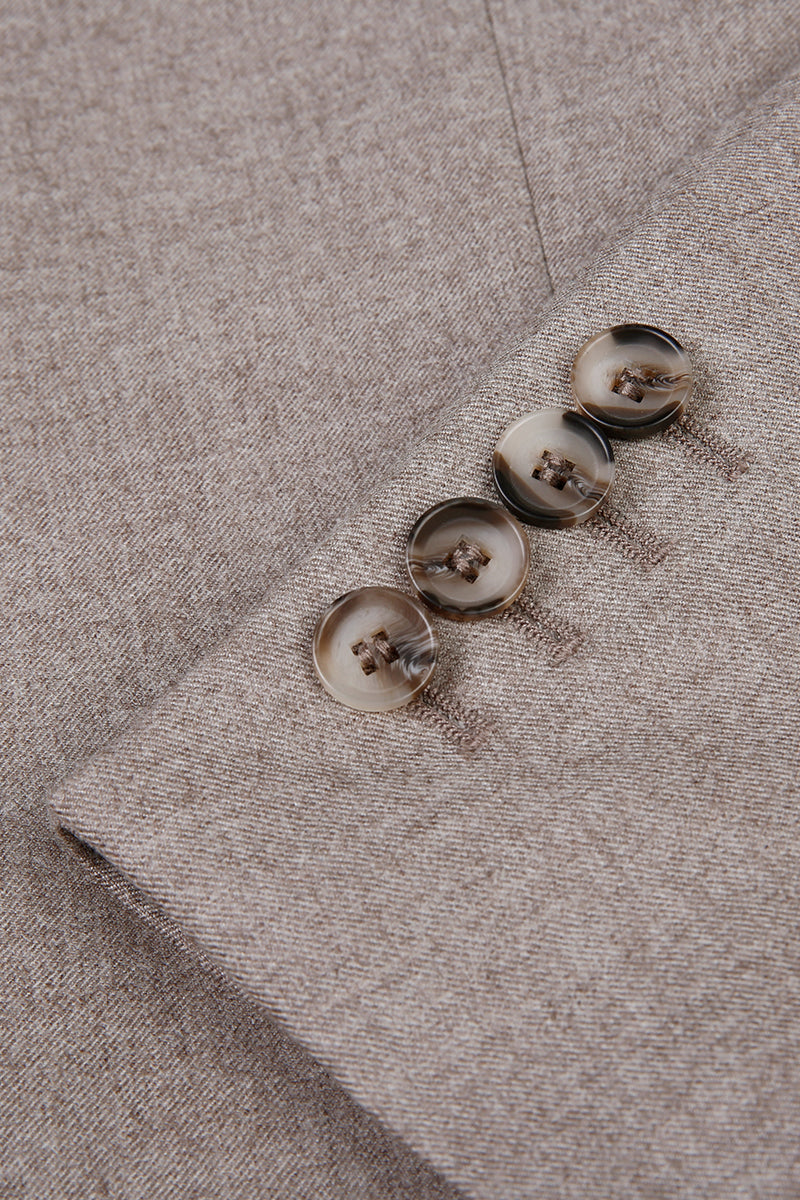 Light Brown Flannel - 2 Piece Suit 60 / Short