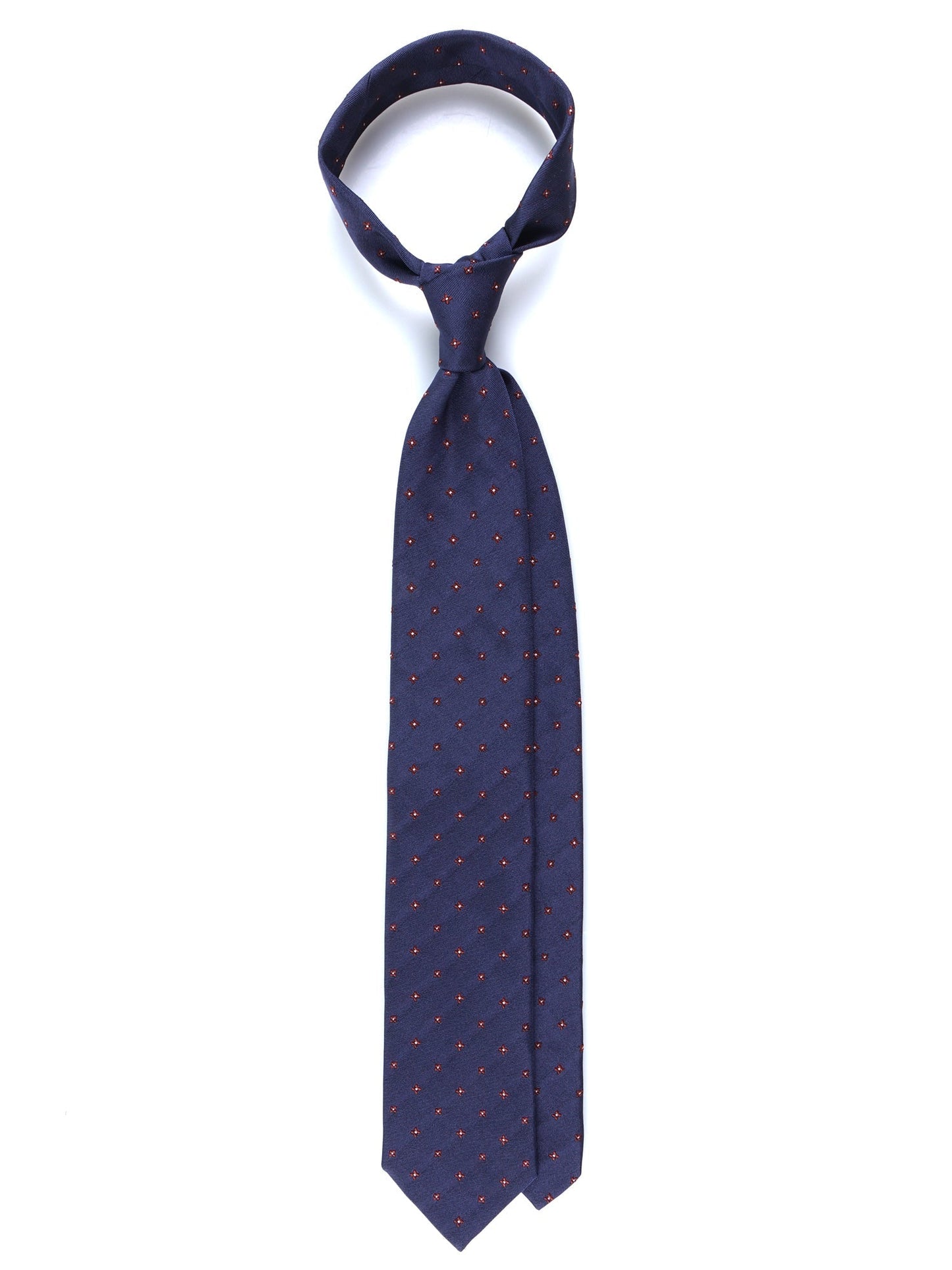 Luxury 3-Fold Silk Necktie in Blue