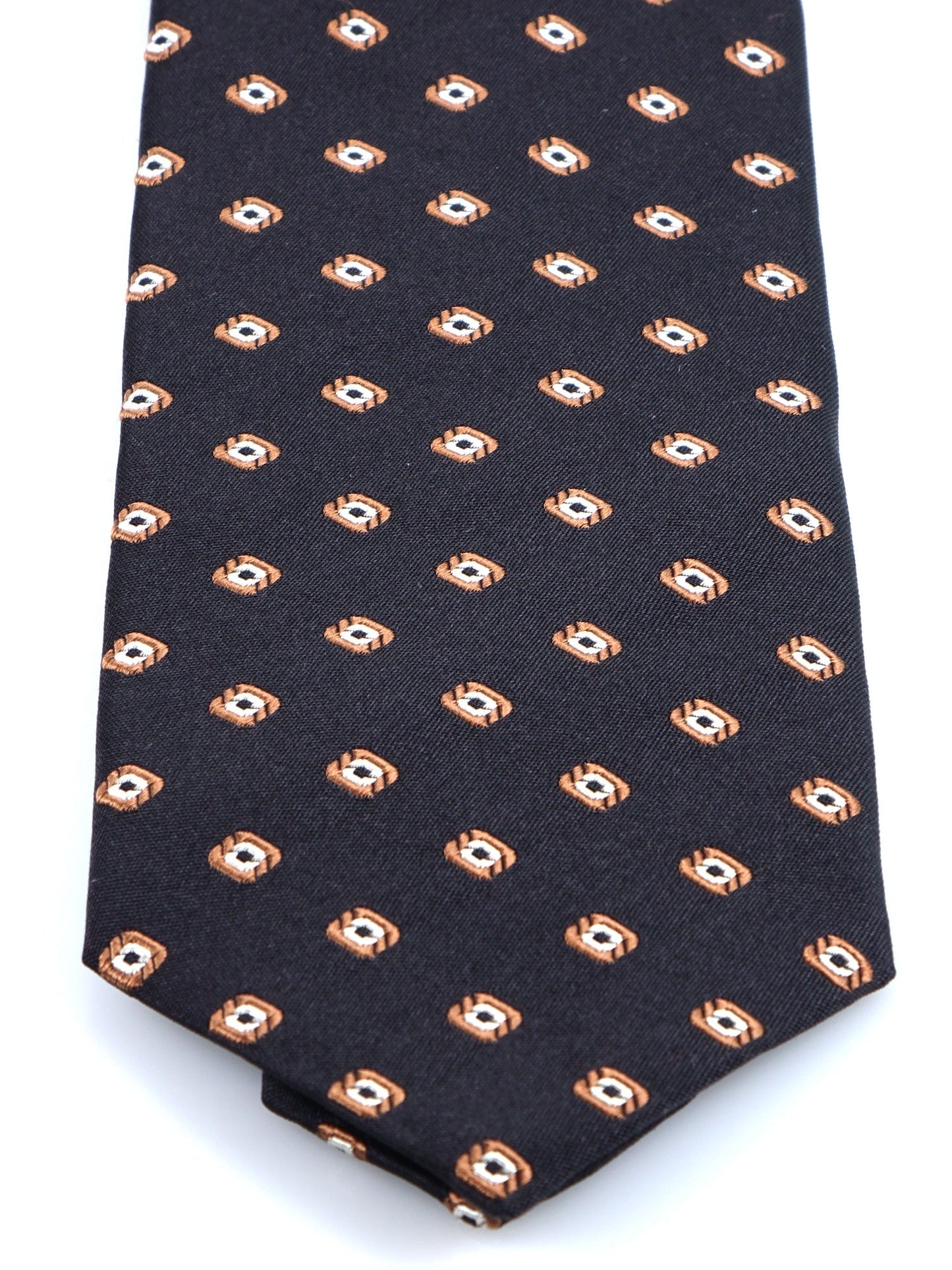 Luxury 3-Fold Silk Necktie in Black