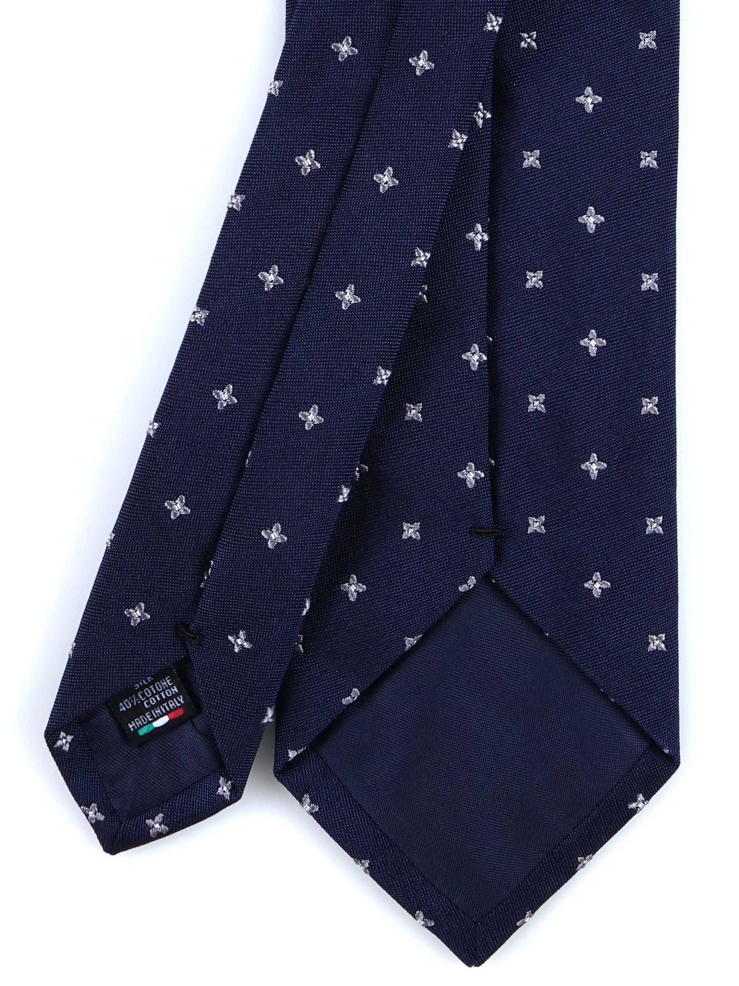 Luxury 3-Fold Silk Necktie in Blue