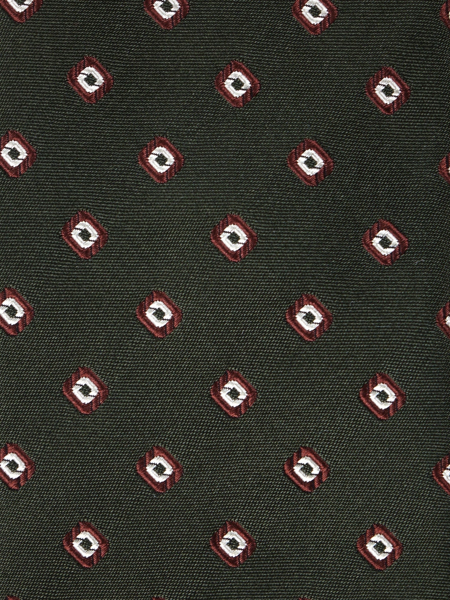 Luxury 3-Fold Silk Necktie in Green