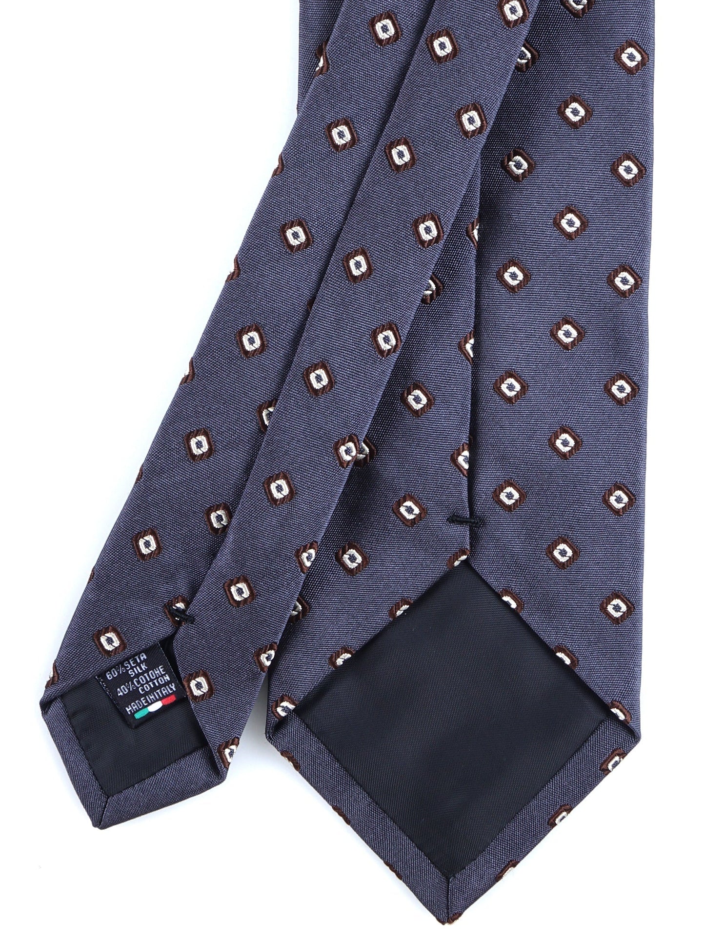 Luxury 3-Fold Silk Necktie in Grey