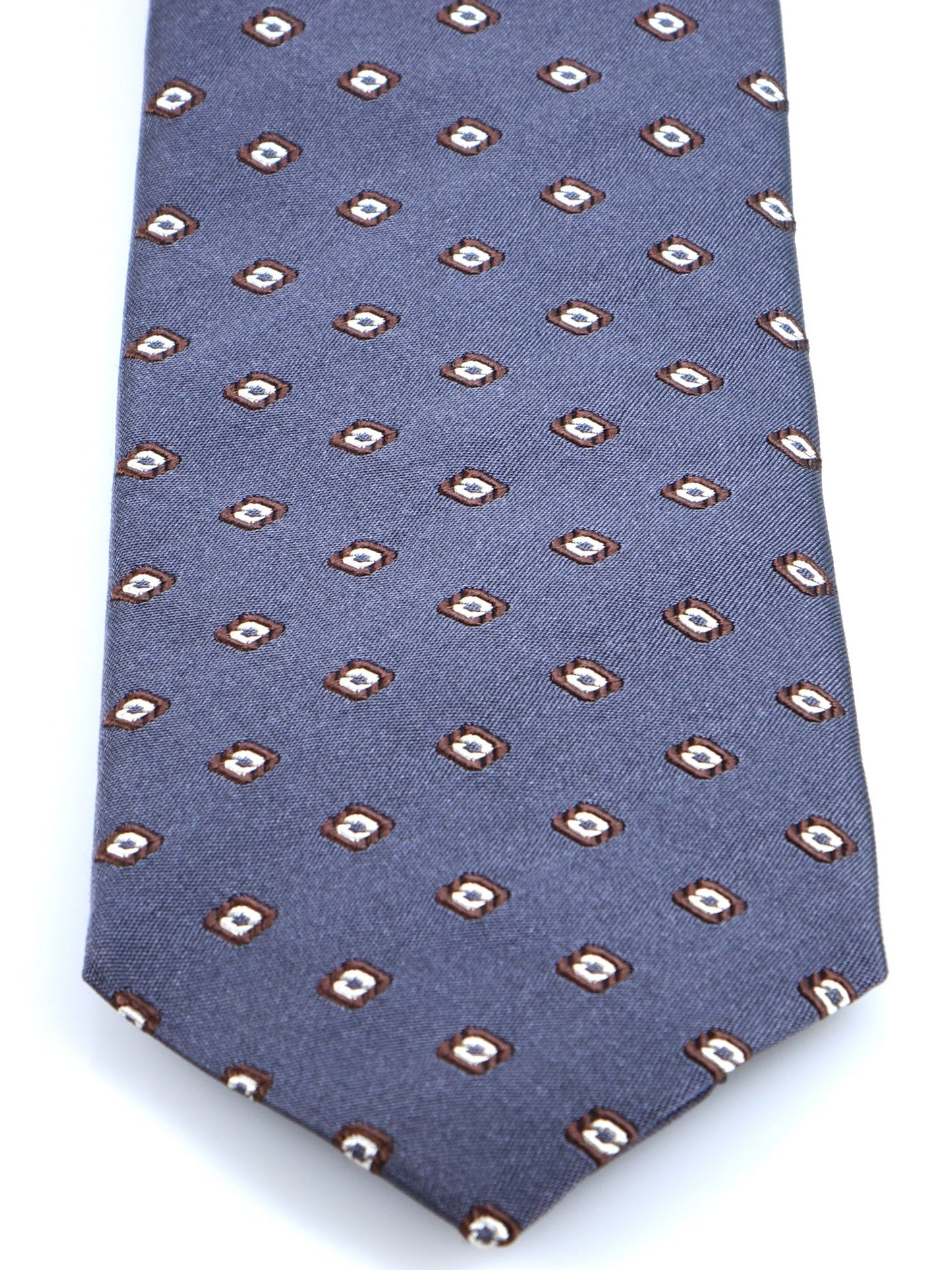Luxury 3-Fold Silk Necktie in Grey