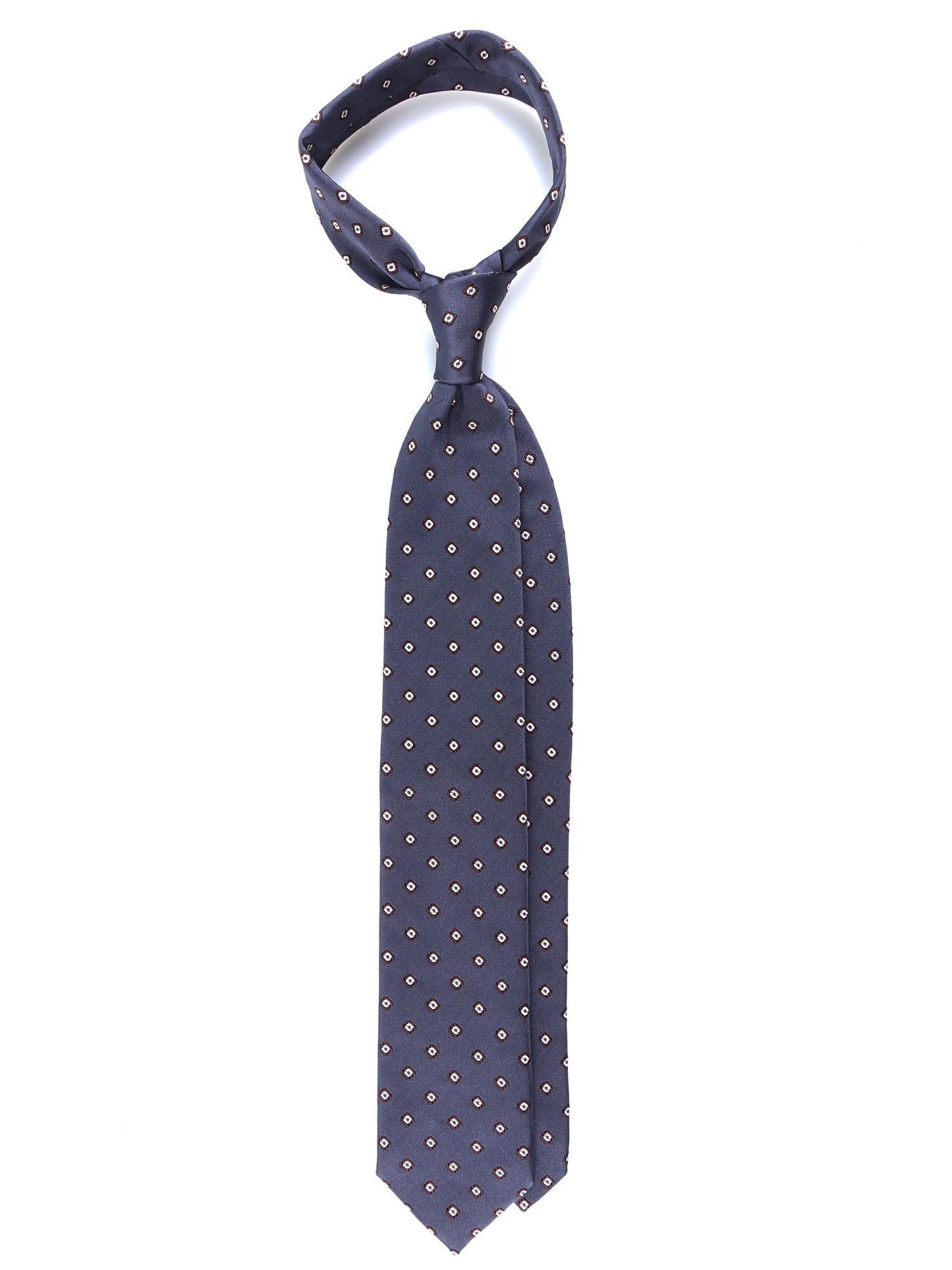 Luxury 3-Fold Silk Necktie in Grey