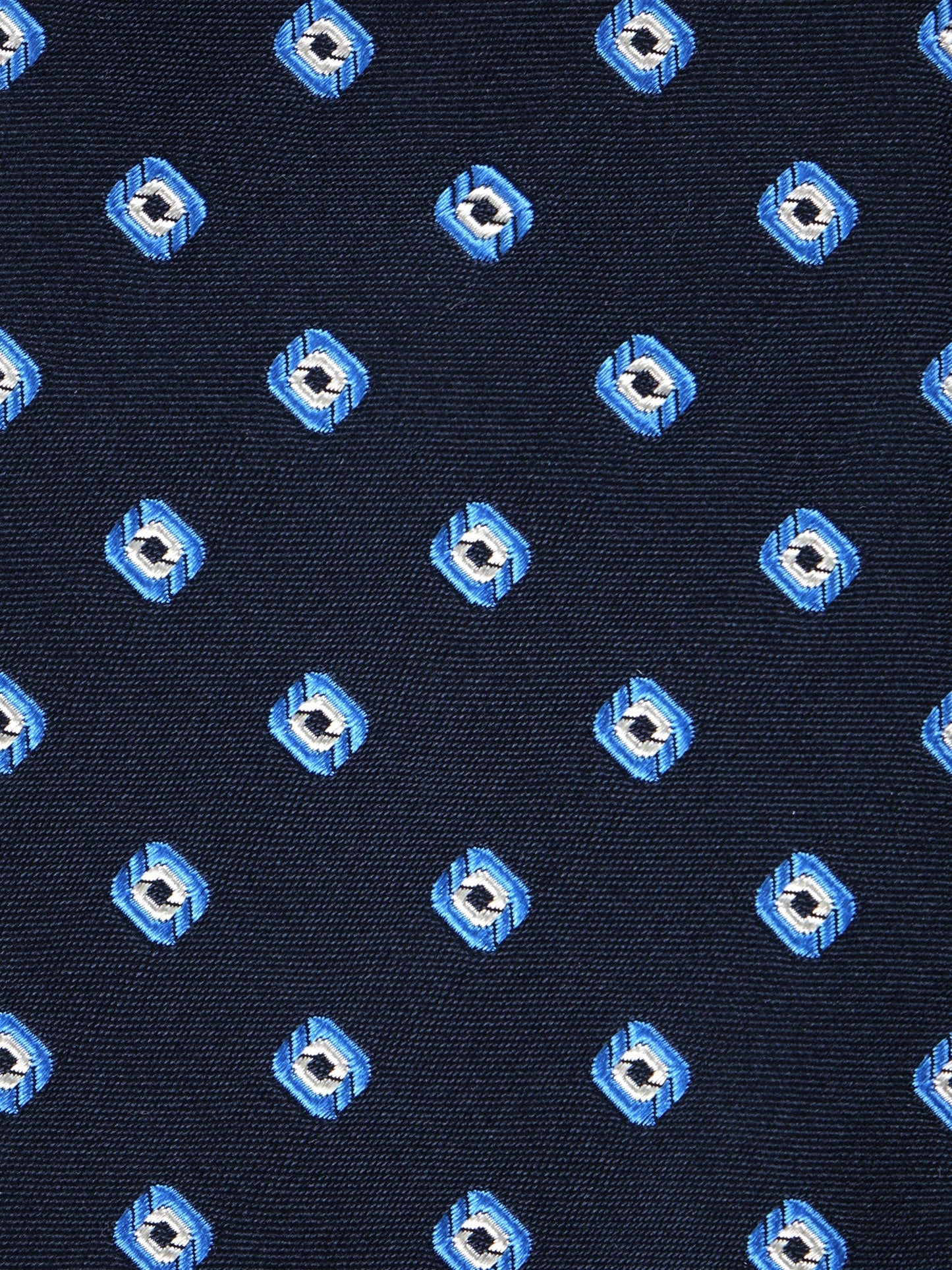 Luxury 3-Fold Silk Necktie in Blue