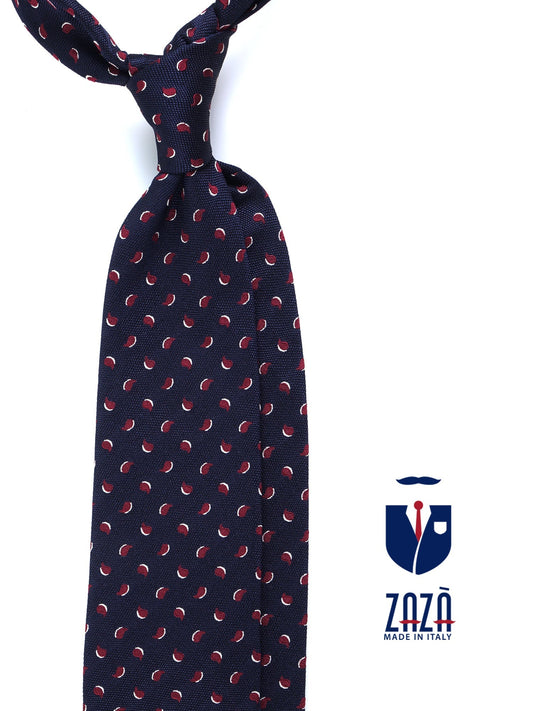 Luxury 3-Fold Silk Necktie in Blue