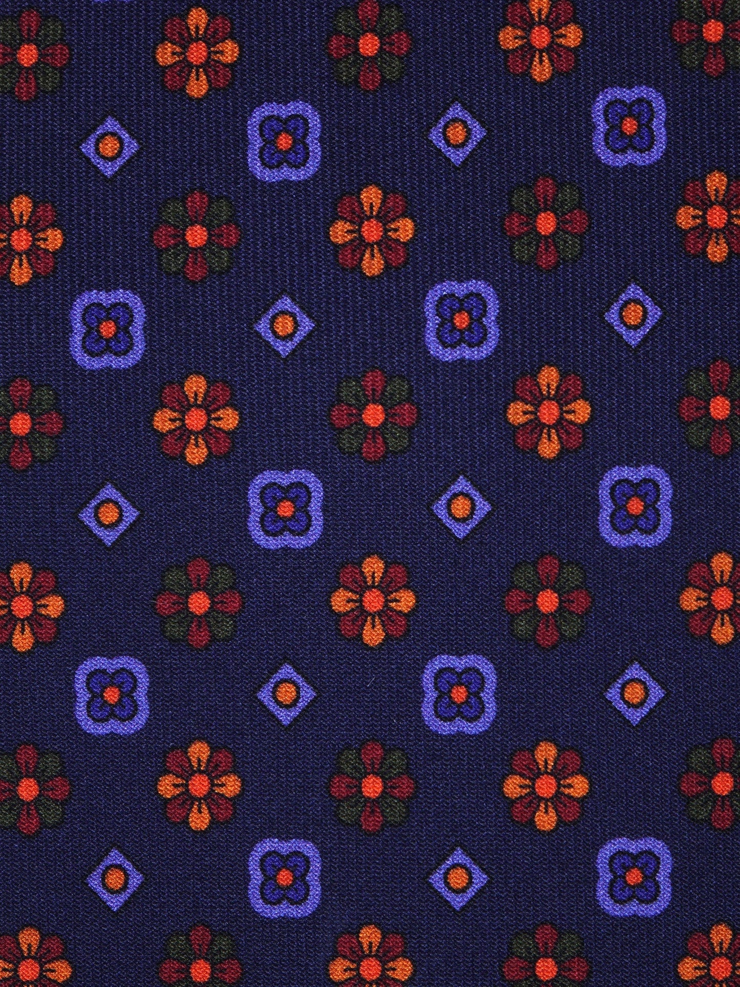 Luxury 3-Fold Silk Necktie in Blue