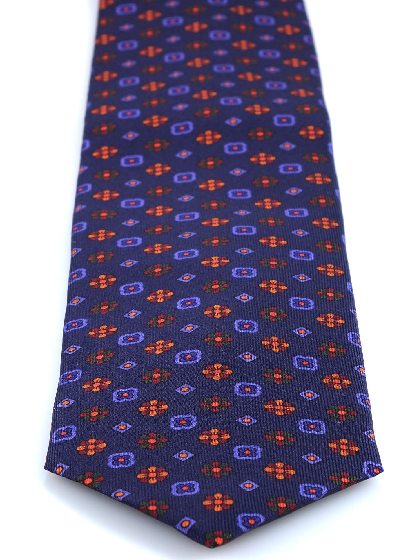Luxury 3-Fold Silk Necktie in Blue