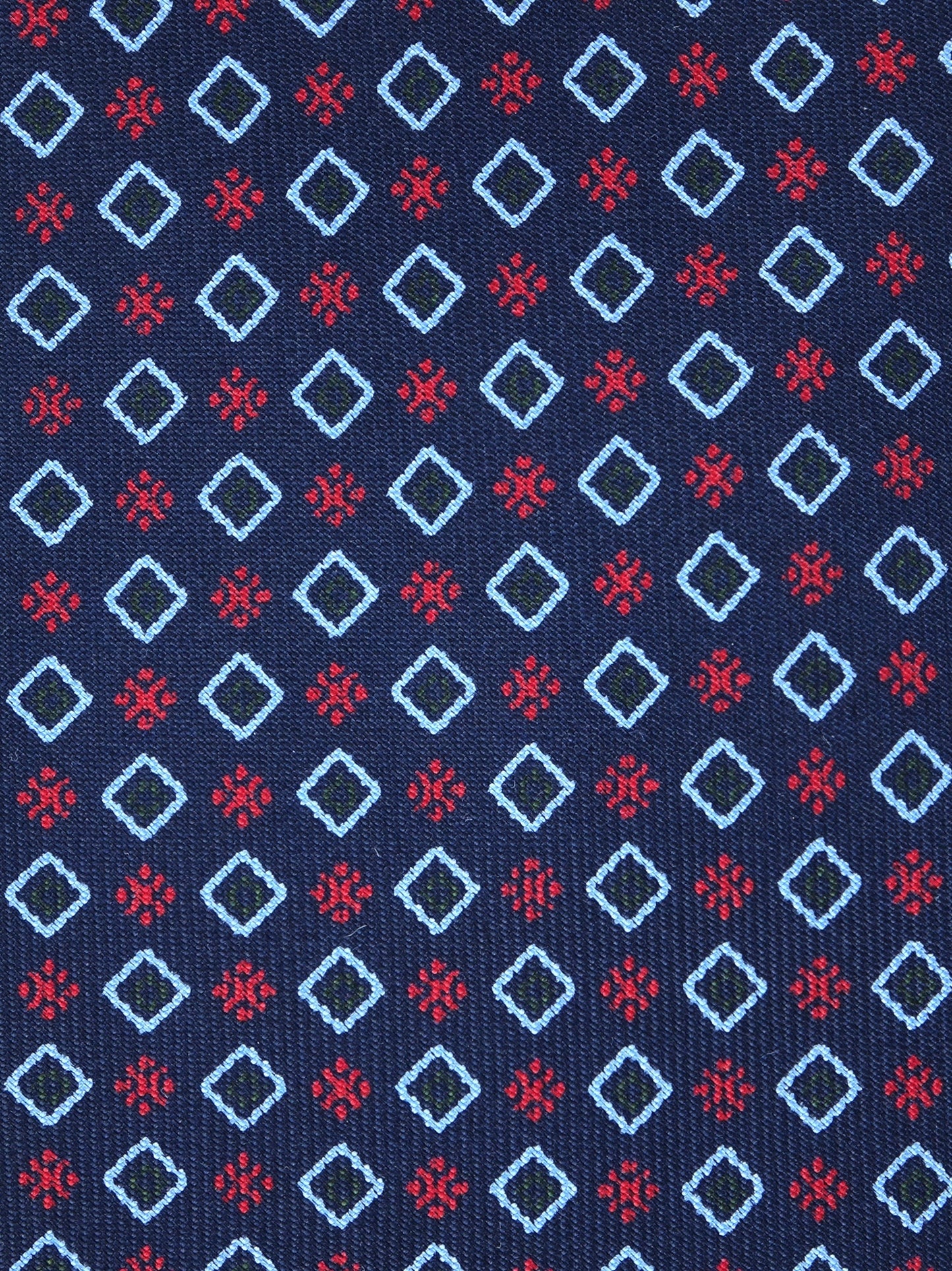 Luxury 3-Fold Silk Necktie in Blue