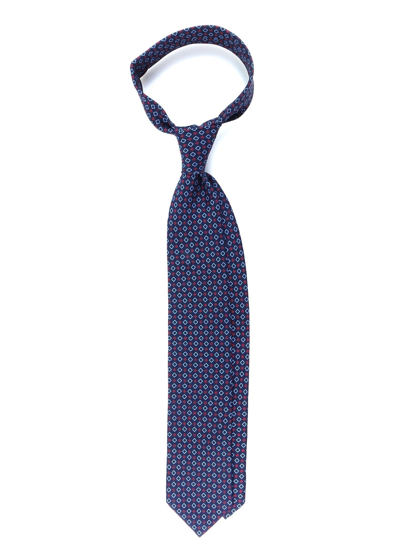 Luxury 3-Fold Silk Necktie in Blue