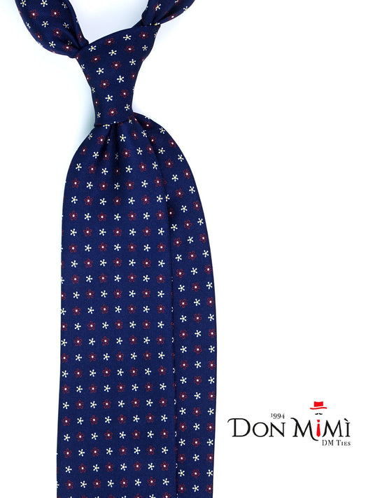 Luxury 3-Fold Silk Necktie in Blue