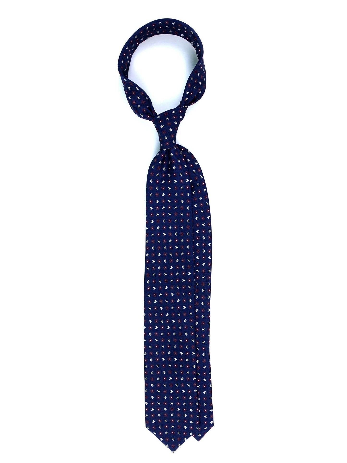 Luxury 3-Fold Silk Necktie in Blue