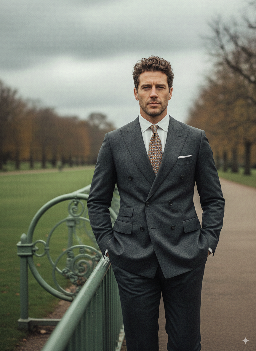 Luxury Silk Necktie in Beige