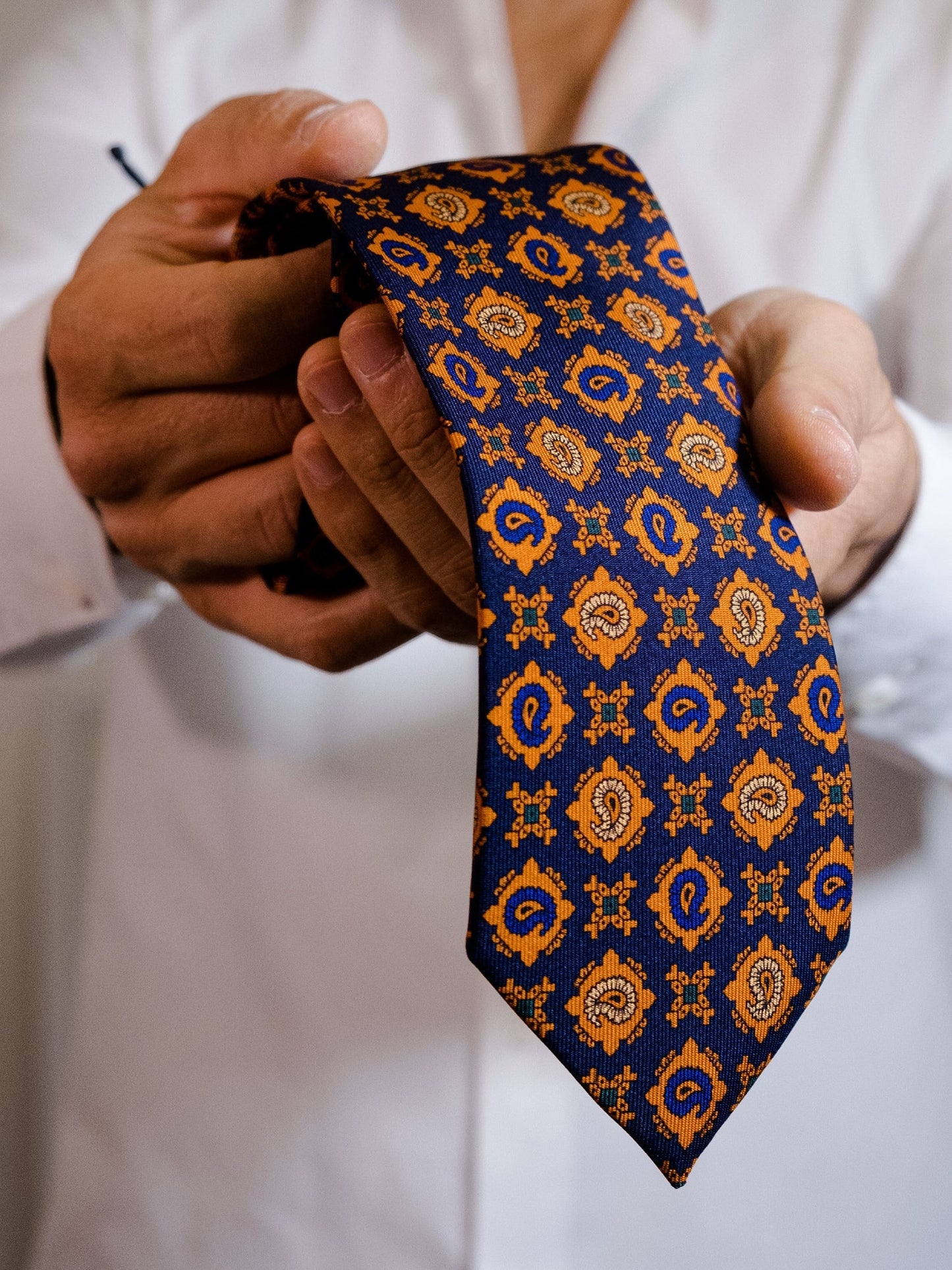 Luxury Silk Necktie in Blue