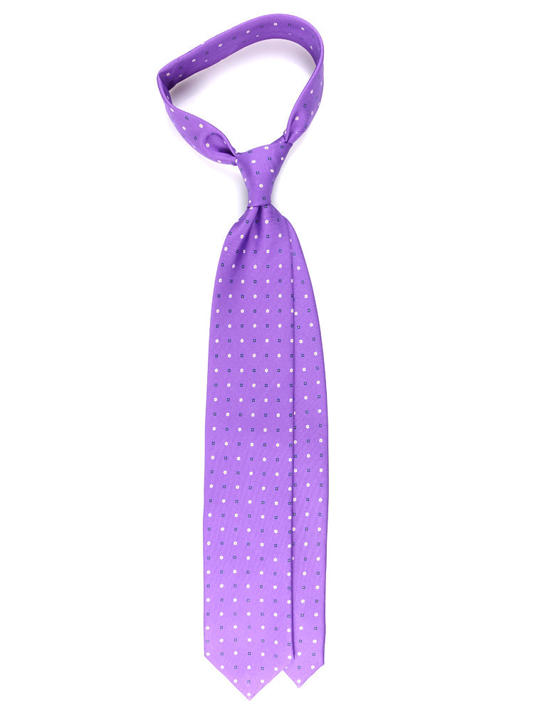 Luxury 3-Fold Silk Necktie in Purple