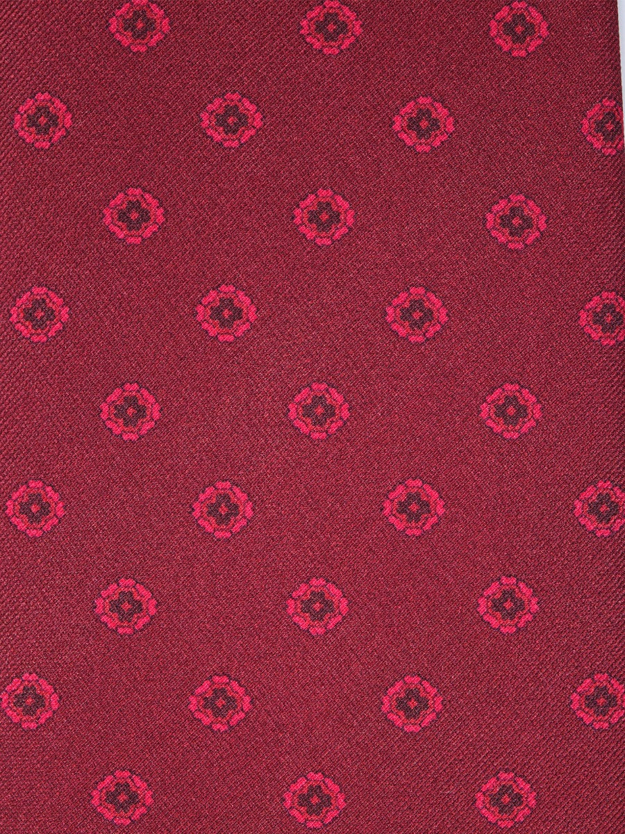 Luxury 3-Fold Silk Necktie in Red