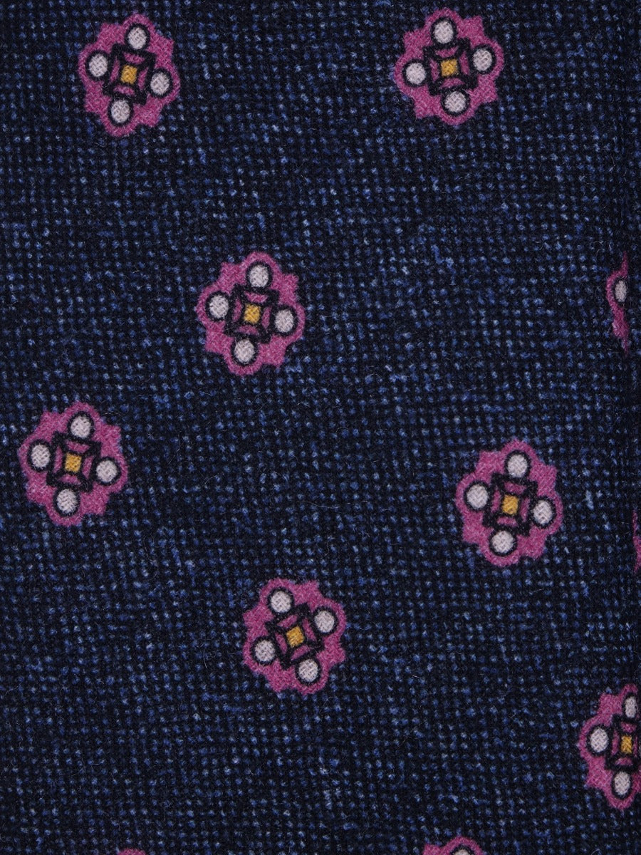 Luxury 3-Fold Wool Necktie in Gray