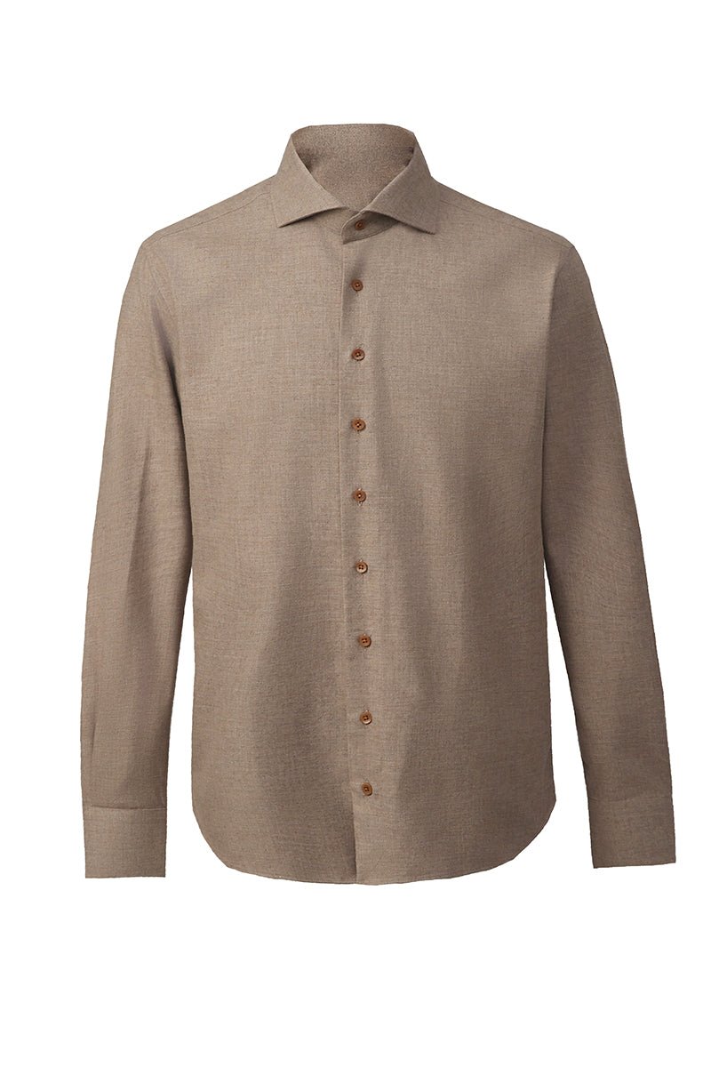 Cotton & Yak Wool Formal Shirt - The Drafting Room