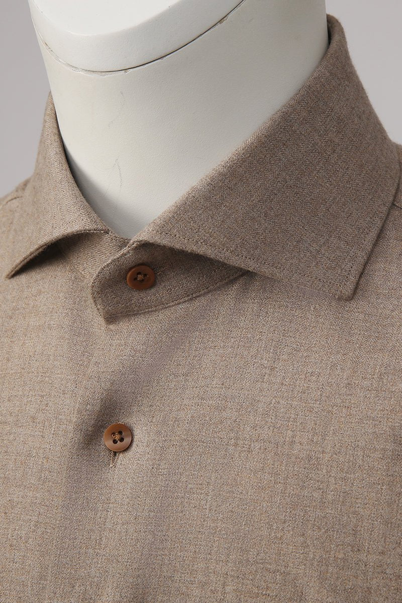 Cotton & Yak Wool Formal Shirt - The Drafting Room