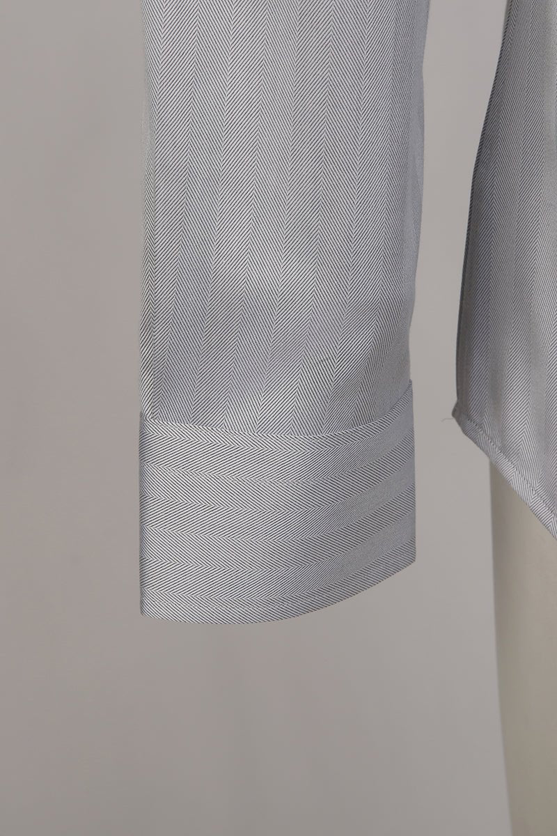 Herringbone Cotton Shirt - The Drafting Room