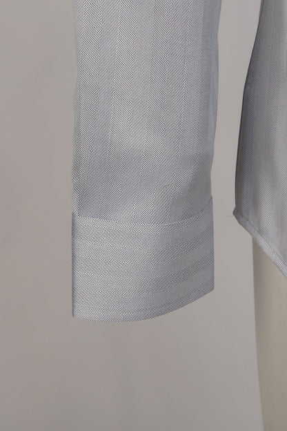 Herringbone Cotton Shirt - The Drafting Room
