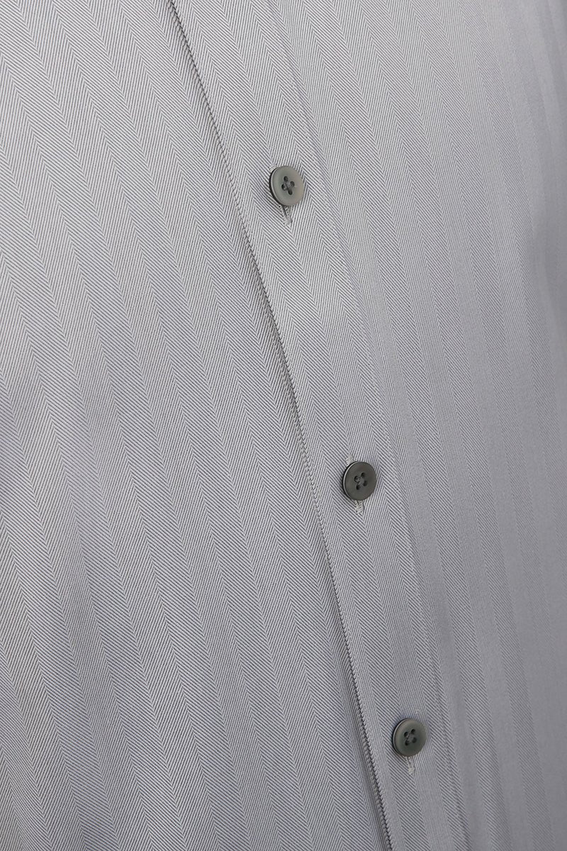 Herringbone Cotton Shirt - The Drafting Room