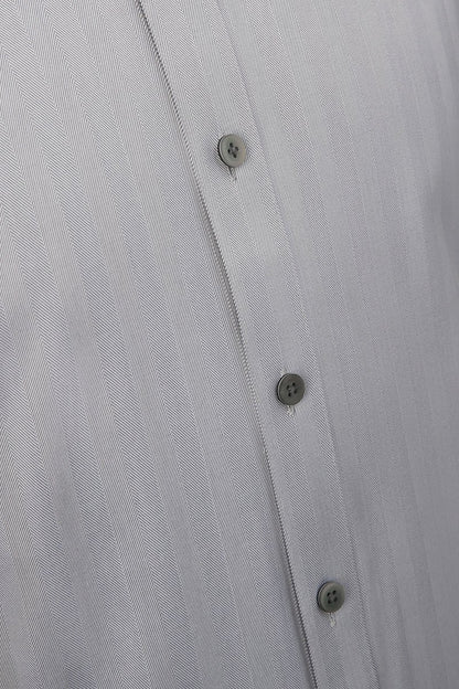Herringbone Cotton Shirt - The Drafting Room