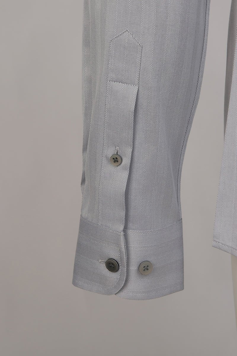 Herringbone Cotton Shirt - The Drafting Room