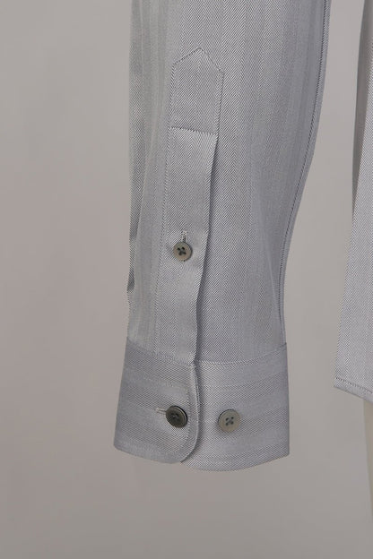 Herringbone Cotton Shirt - The Drafting Room