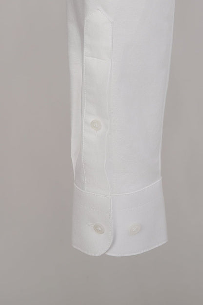 Cotton Pinpoint Shirt - The Drafting Room