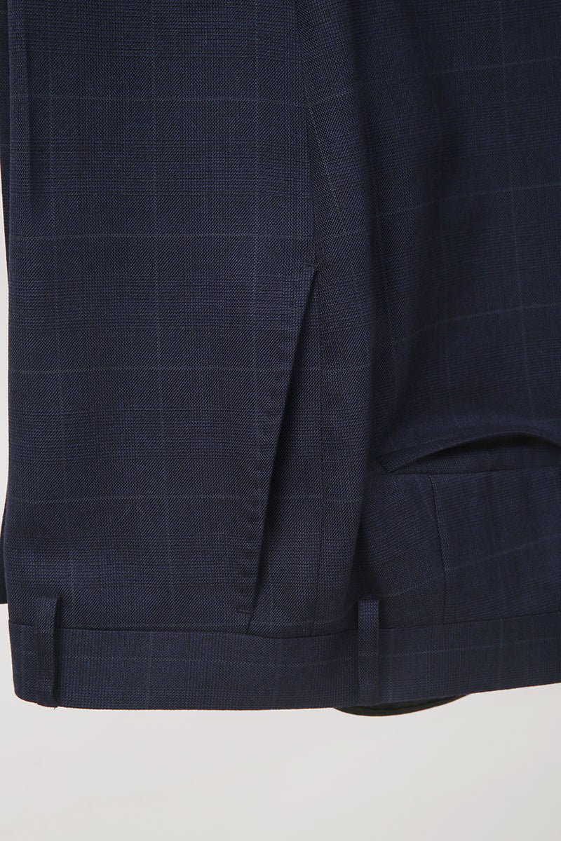 Navy Check - 3 Piece Suit - The Drafting Room