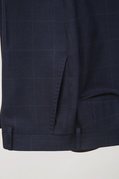 Navy Check - 3 Piece Suit - The Drafting Room