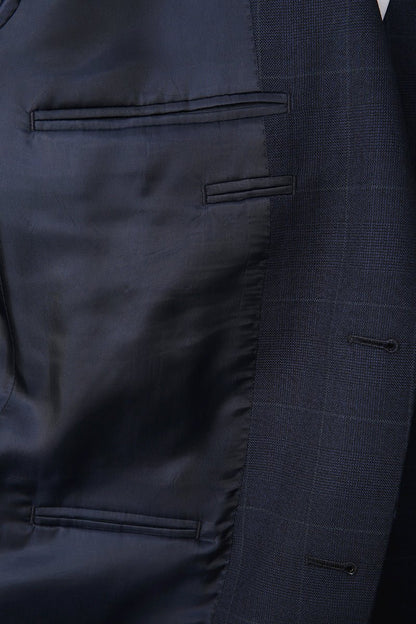 Navy Check - 3 Piece Suit - The Drafting Room