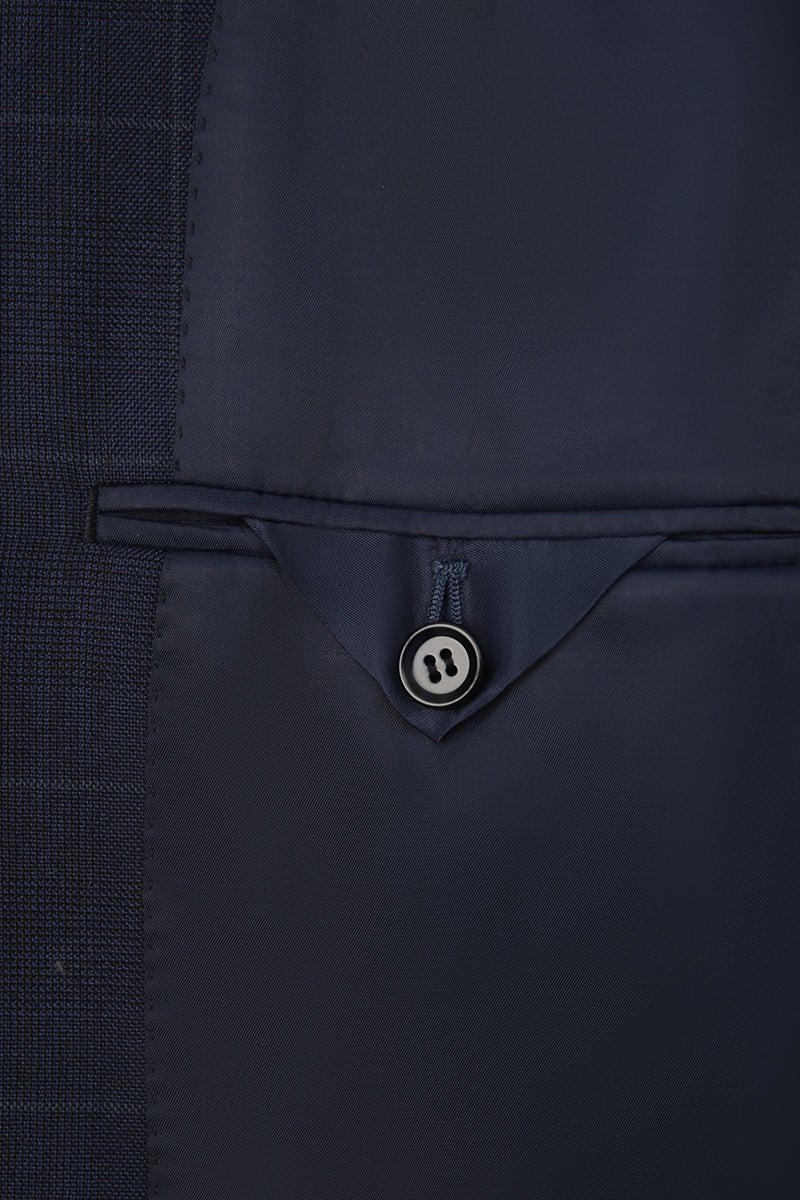 Navy Check - 3 Piece Suit - The Drafting Room