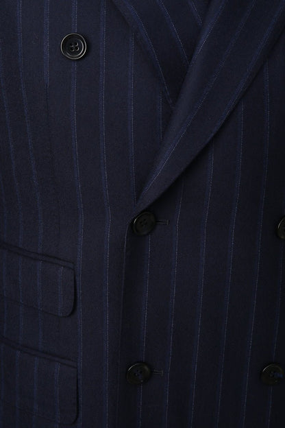 Pinstripe Double - Breasted Business Suit - The Drafting Room