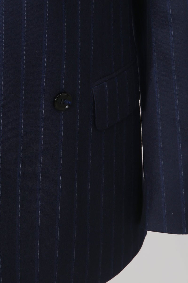 Pinstripe Double - Breasted Business Suit - The Drafting Room