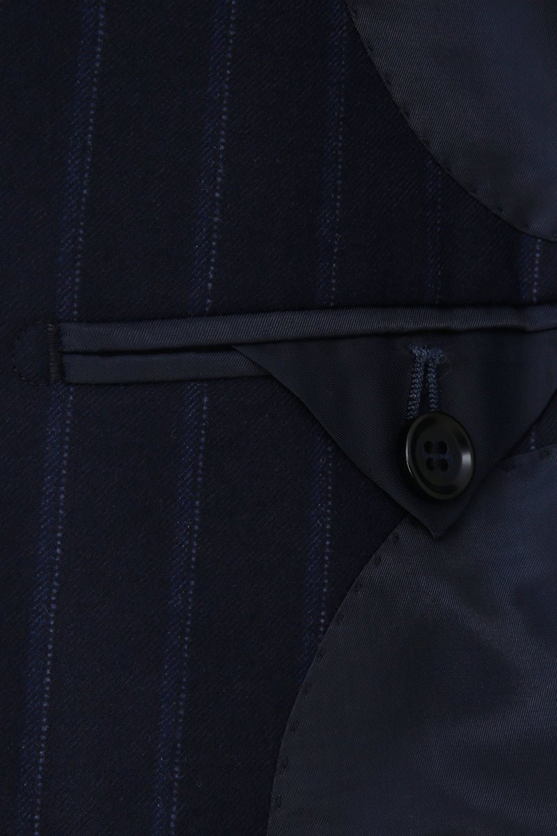 Pinstripe Double - Breasted Business Suit - The Drafting Room