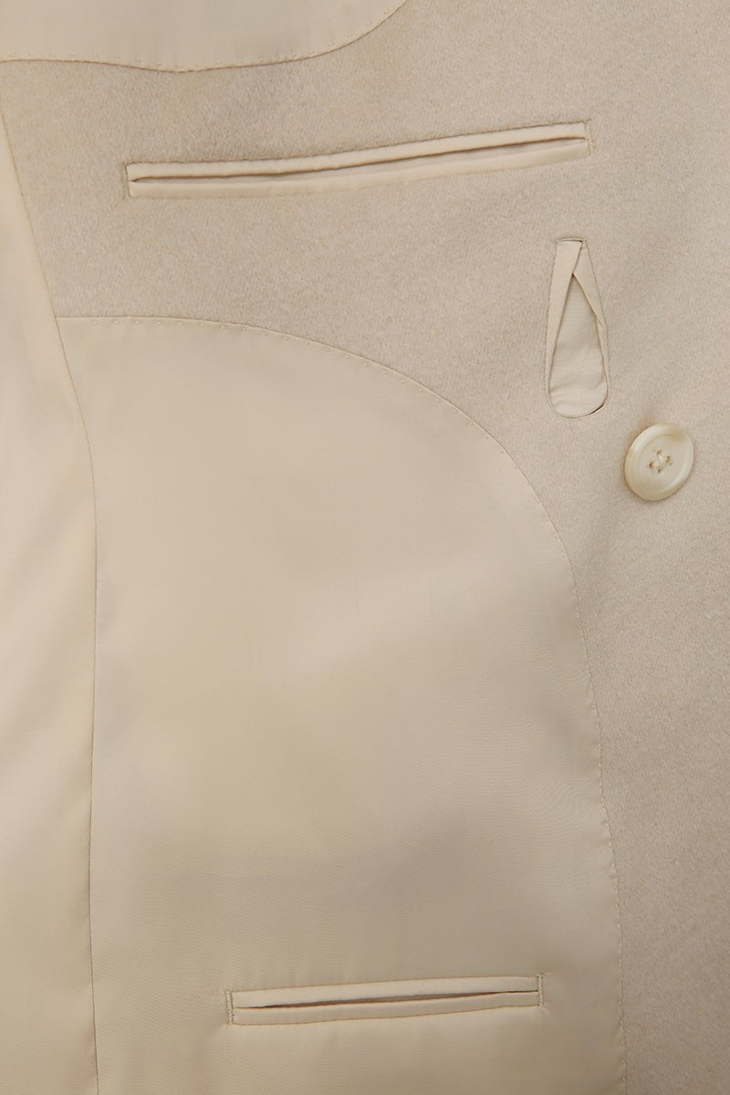 Camel Cashmere & Silk Double - Breasted Suit - The Drafting Room