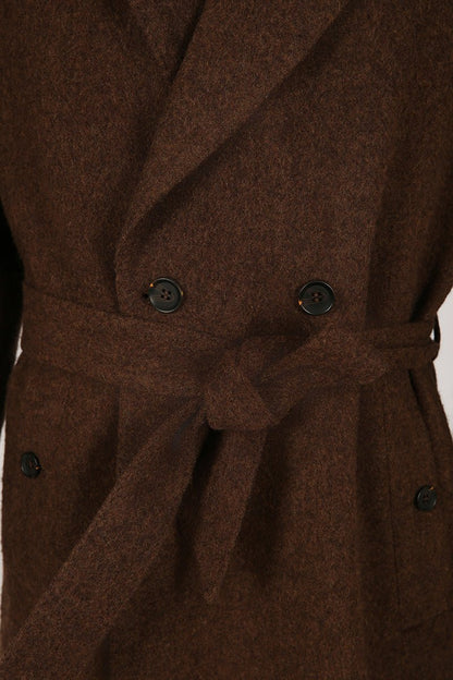 Wool Double - Breasted Overcoat - The Drafting Room