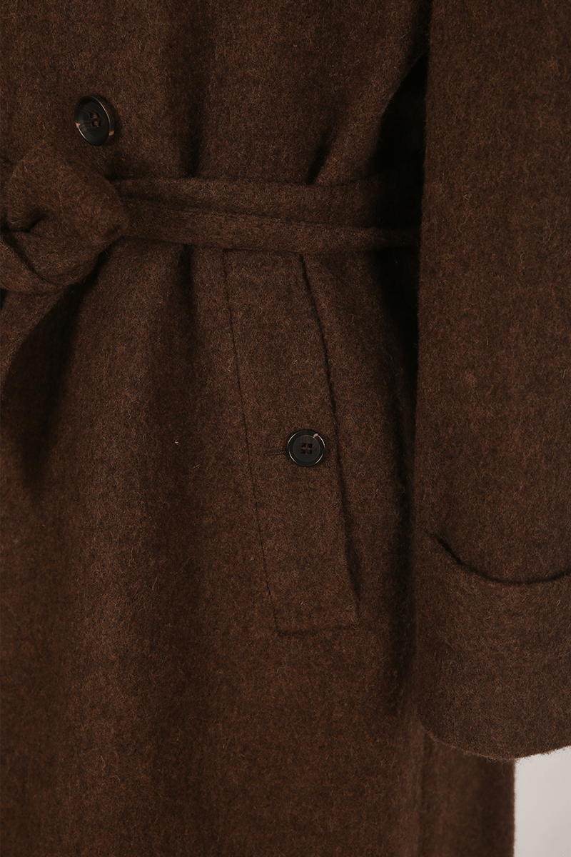 Wool Double - Breasted Overcoat - The Drafting Room