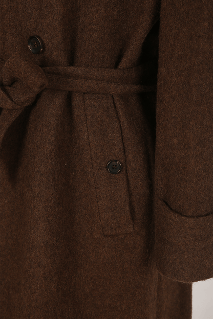 Wool Double - Breasted Overcoat - The Drafting Room
