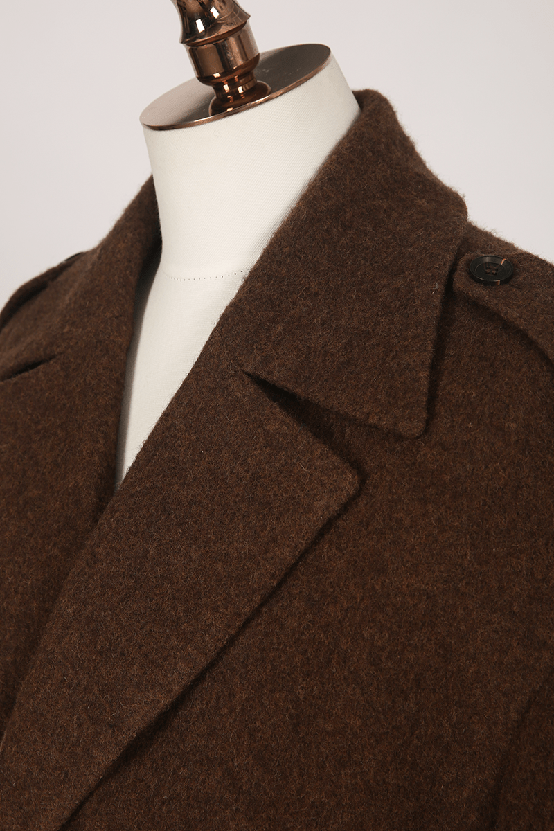 Wool Double - Breasted Overcoat - The Drafting Room