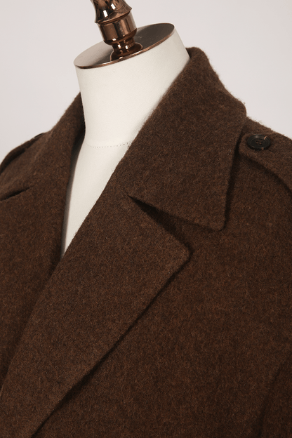 Wool Double - Breasted Overcoat - The Drafting Room